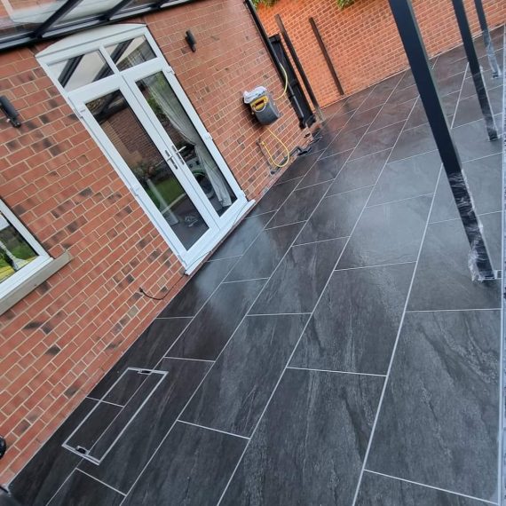 flagstone driveway eight