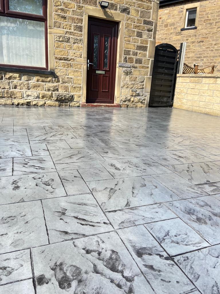 Imprinted Concrete Driveway