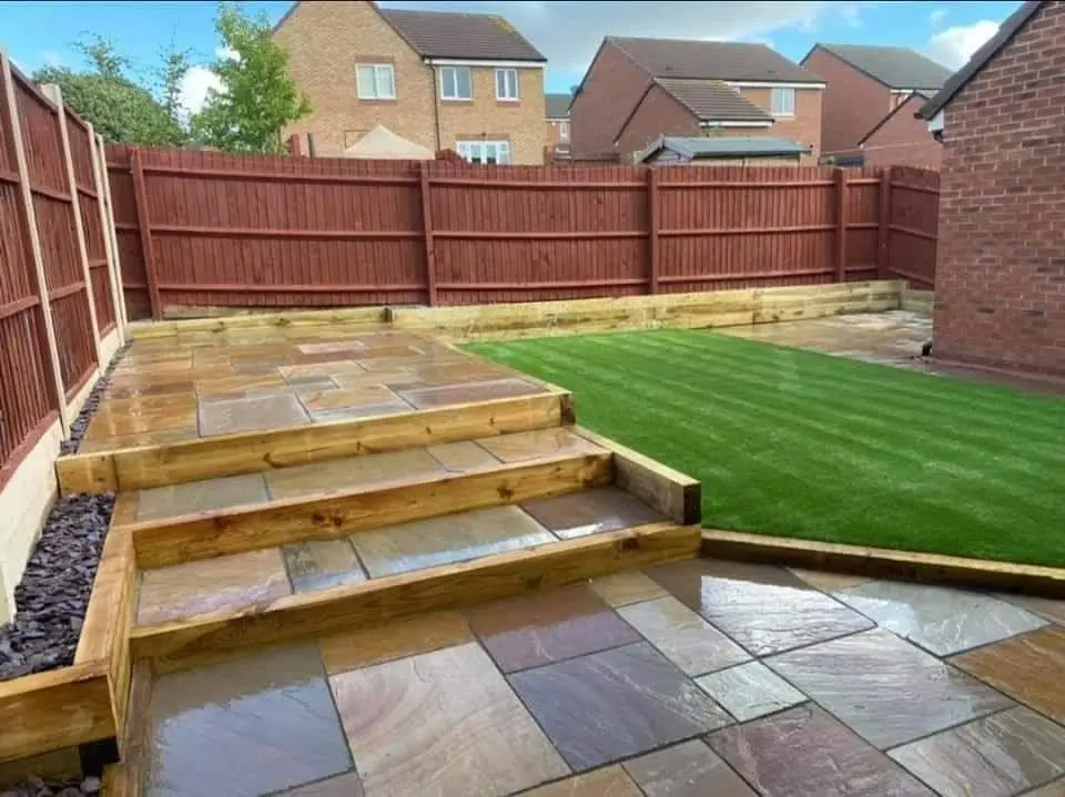 Flagstone driveways