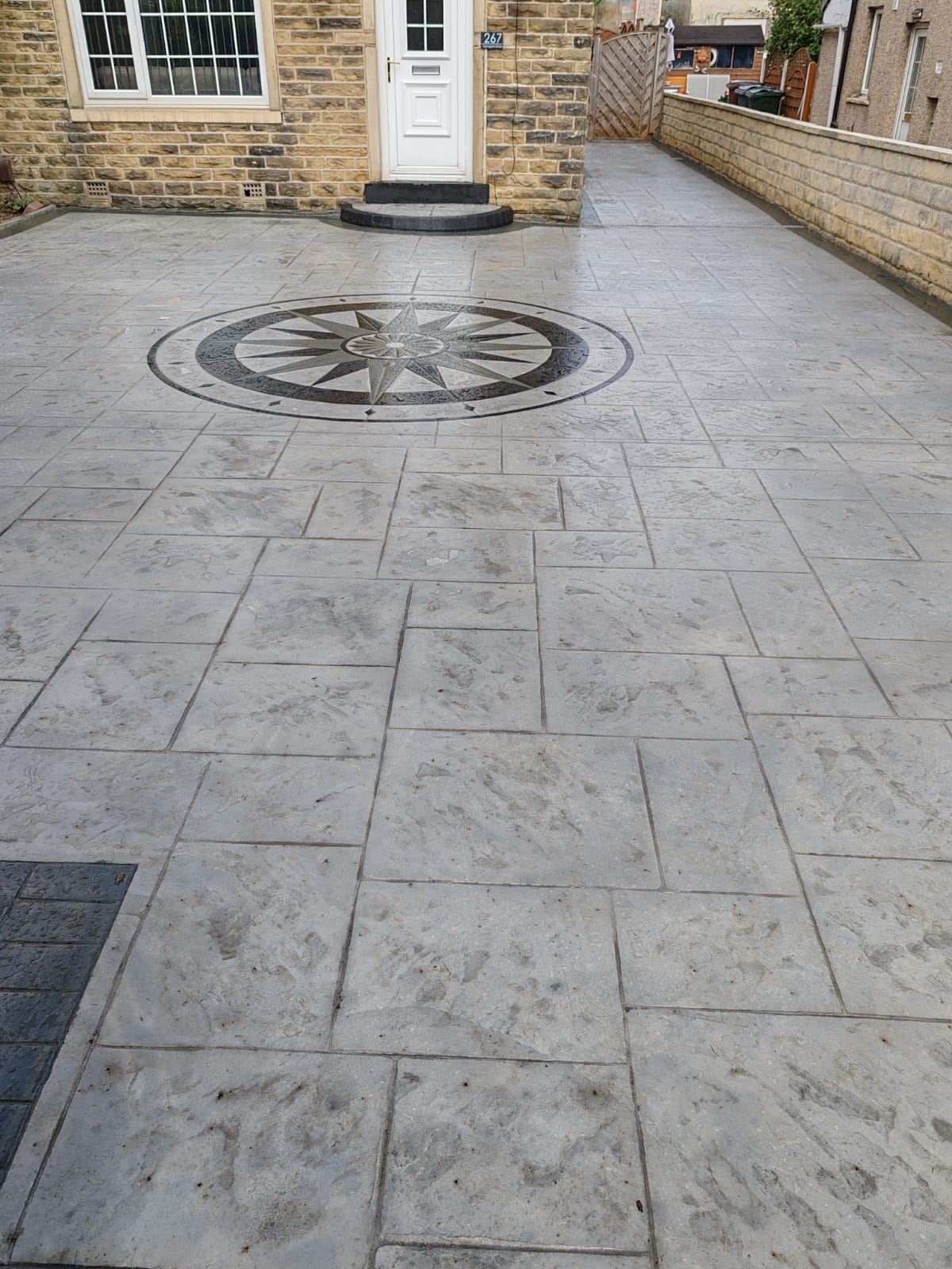 Pattern Imprinted Concrete Installation