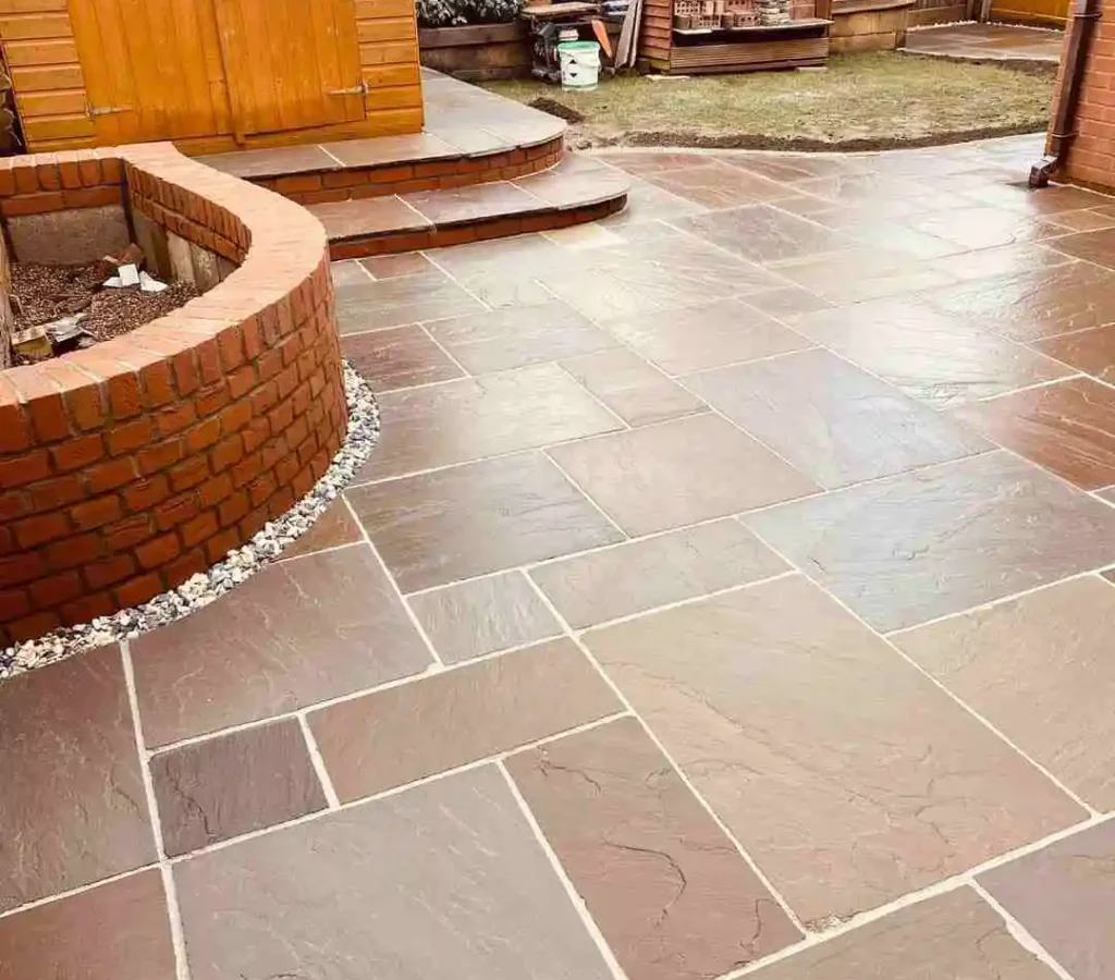 Flagstone driveways